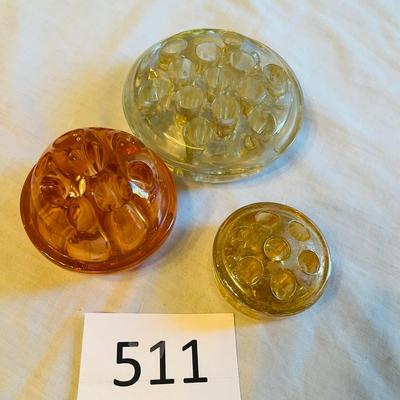 Lot of Glass Flower Frogs
