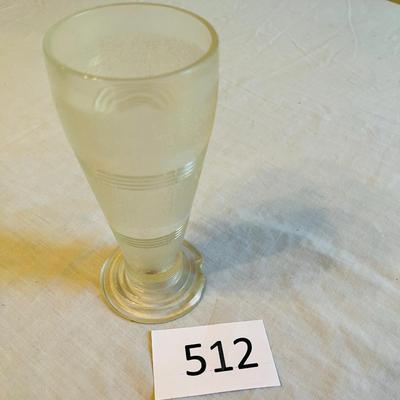 Vintage Soda Fountain Malt Glass