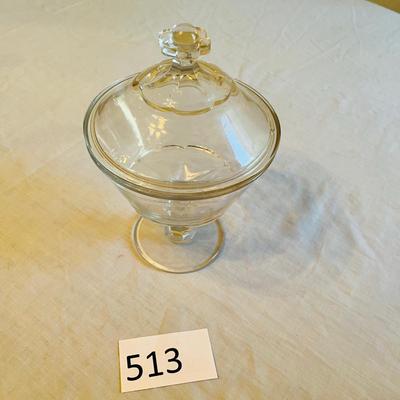 Early American Pressed Lidded Compote
