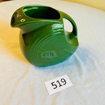 Fiesta Fiestaware Dark Green Hunter Green Disk Pitcher Vintage