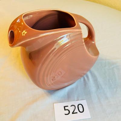 Fiesta Fiestaware Disk Pitcher Rose 1950s color