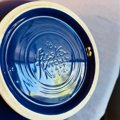 Fiesta Fiestaware Cobalt Medium Canister Kitchen Kraft WOW!