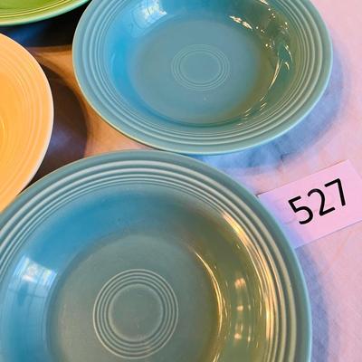 Fiesta Fiestaware Vintage 4 Deep Plates