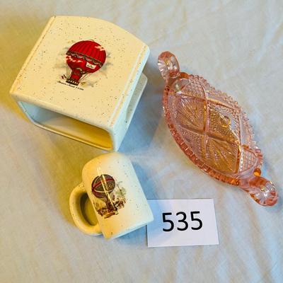 Hot Air Balloon Napkin Holder & shaker