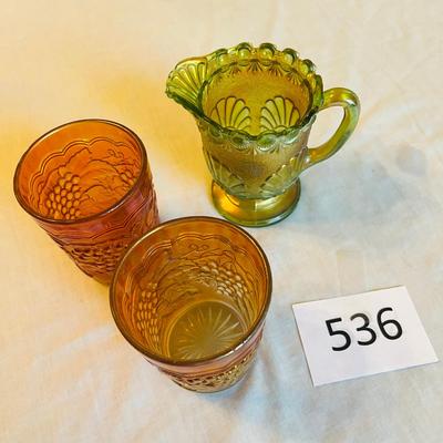 Lot of Carnival Glass