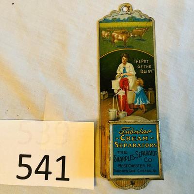 Cream Seporator Advertising Tin Match Box holder  RARE