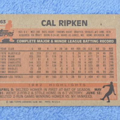 1983 Cal Ripken Jr
