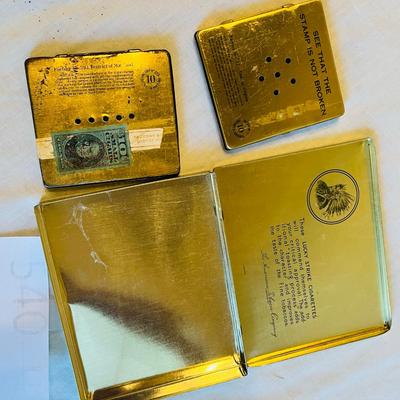 Lot of 3 Cigarette Tins