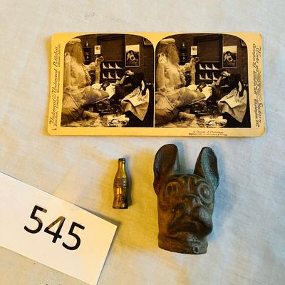 Lot of Collectibles  CI Dog Head Coke Bottle Stereo Card