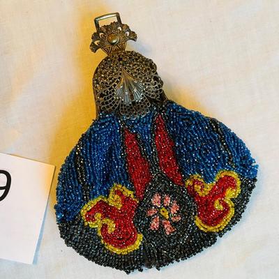 Vintage Victorian Era Beaded Purse