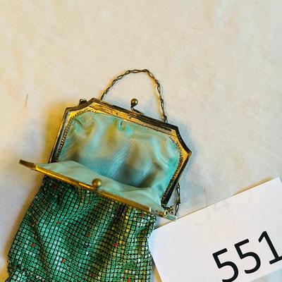 Green Mesh Art Deco Purse