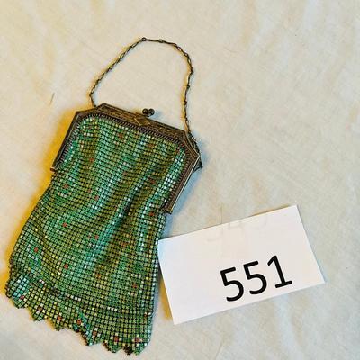 Green Mesh Art Deco Purse