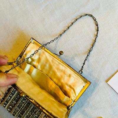 Gold Purse with Compact