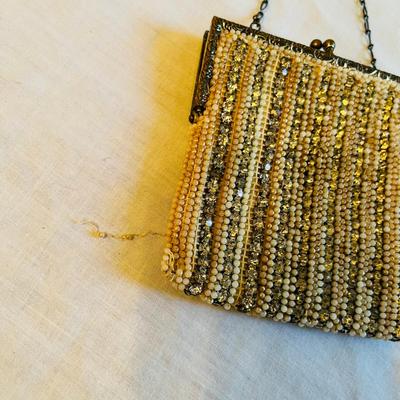 Gold Purse with Compact