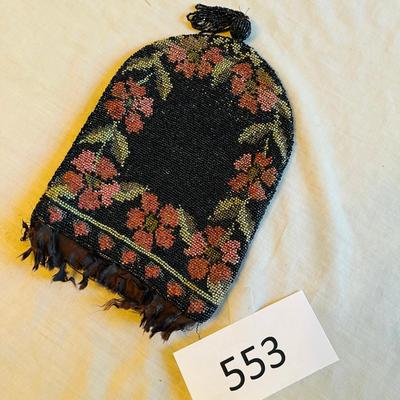 Victorian Draw String Beaded Purse