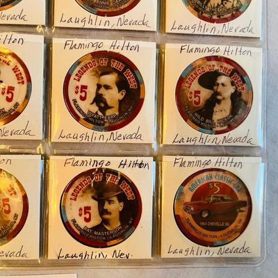 Casino Poker chips LAUGHLIN, NV Legends of the West Series