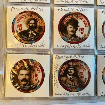 Casino Poker chips LAUGHLIN, NV Legends of the West Series