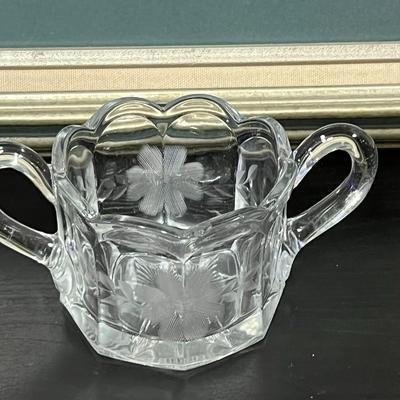 Crystal Creamers and mini glass