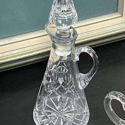 Christmas Bowl, Oil Holder, Vintage Figurine and Crystal Creamer