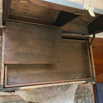 Antique Chest with Compartments