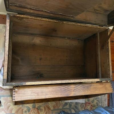 Antique Chest with Compartments