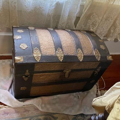 Antique Chest with Compartments