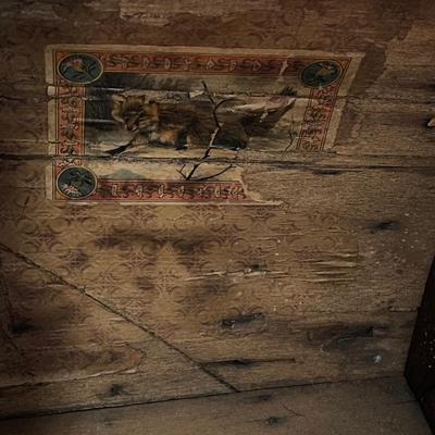Antique Chest with Compartments
