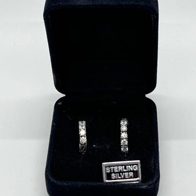 LOT 29: Sterling Silver Hoop Earrings