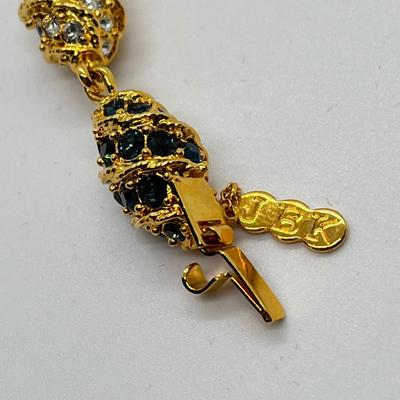 LOT 40: Jaqueline Kennedy Reproduction Royal Color Bracelet - 7-1/4" - 8-1/4"