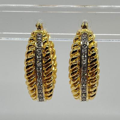 LOT 42: Nolan Miller Any Occasion Pierced Hoop Earrings