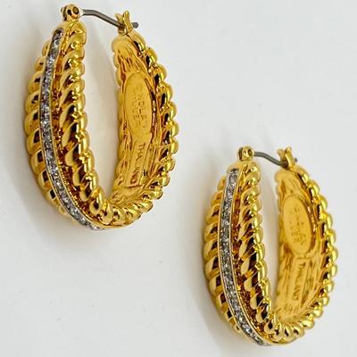 LOT 42: Nolan Miller Any Occasion Pierced Hoop Earrings