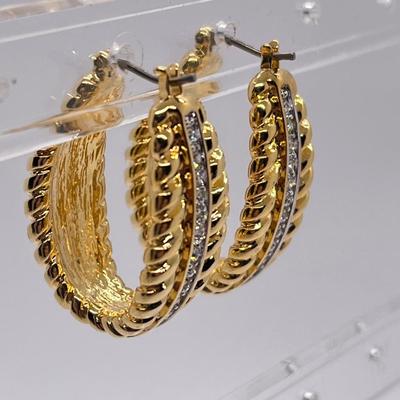 LOT 42: Nolan Miller Any Occasion Pierced Hoop Earrings