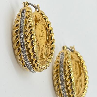 LOT 42: Nolan Miller Any Occasion Pierced Hoop Earrings