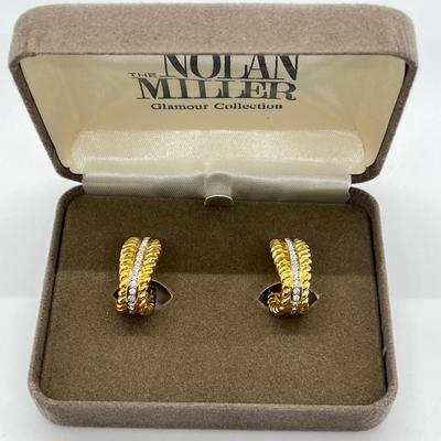 LOT 42: Nolan Miller Any Occasion Pierced Hoop Earrings