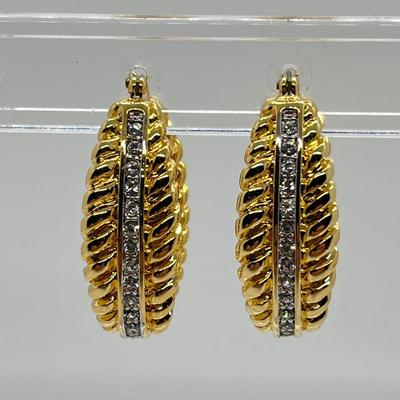 LOT 42: Nolan Miller Any Occasion Pierced Hoop Earrings