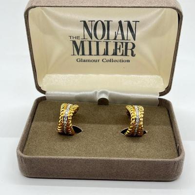 LOT 42: Nolan Miller Any Occasion Pierced Hoop Earrings