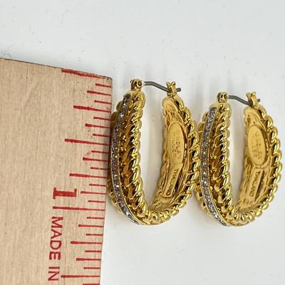 LOT 42: Nolan Miller Any Occasion Pierced Hoop Earrings