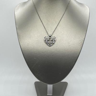LOT 44: Nolan Miller True Love Pendant with Adjustable Chain - 16" + 2" ext.
