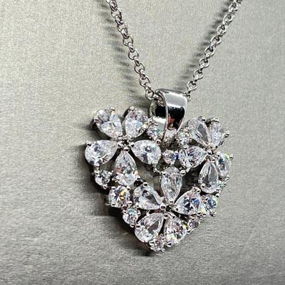 LOT 44: Nolan Miller True Love Pendant with Adjustable Chain - 16" + 2" ext.