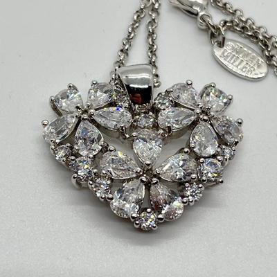 LOT 44: Nolan Miller True Love Pendant with Adjustable Chain - 16" + 2" ext.