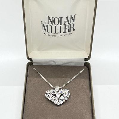 LOT 44: Nolan Miller True Love Pendant with Adjustable Chain - 16" + 2" ext.