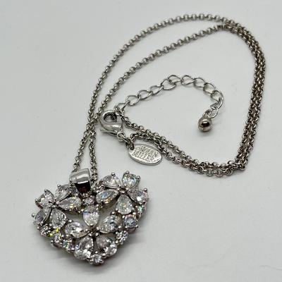 LOT 44: Nolan Miller True Love Pendant with Adjustable Chain - 16" + 2" ext.