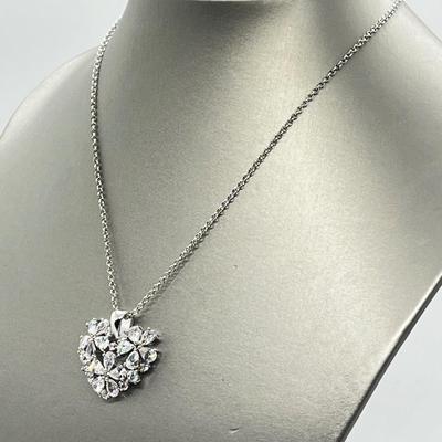 LOT 44: Nolan Miller True Love Pendant with Adjustable Chain - 16" + 2" ext.