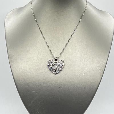 LOT 44: Nolan Miller True Love Pendant with Adjustable Chain - 16" + 2" ext.