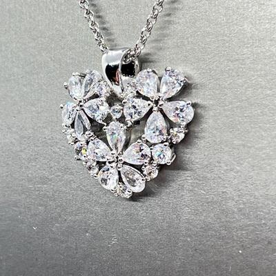 LOT 44: Nolan Miller True Love Pendant with Adjustable Chain - 16" + 2" ext.