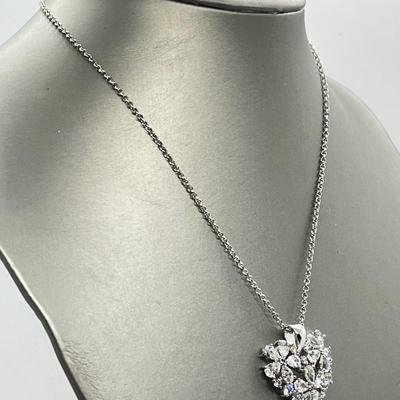LOT 44: Nolan Miller True Love Pendant with Adjustable Chain - 16" + 2" ext.