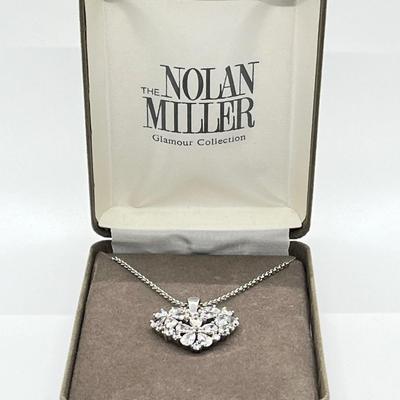 LOT 44: Nolan Miller True Love Pendant with Adjustable Chain - 16" + 2" ext.