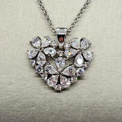 LOT 44: Nolan Miller True Love Pendant with Adjustable Chain - 16" + 2" ext.