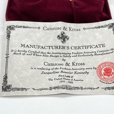 LOT 45: Jaqueline Kennedy Dual Berry Pin