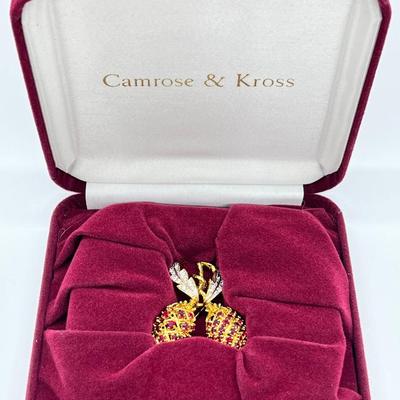 LOT 45: Jaqueline Kennedy Dual Berry Pin